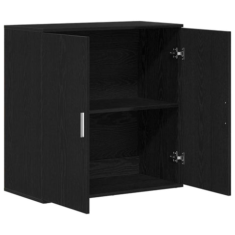 vidaXL Sideboard Black oak 79 x 38 x 80 cm Engineered wood