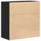 vidaXL Sideboard Black oak 79 x 38 x 80 cm Engineered wood