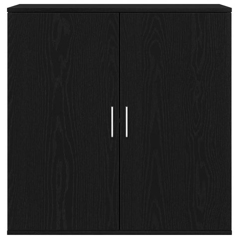 vidaXL Sideboard Black oak 79 x 38 x 80 cm Engineered wood