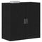 vidaXL Sideboard Black oak 79 x 38 x 80 cm Engineered wood