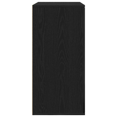 vidaXL Sideboard Black oak 79 x 38 x 80 cm Engineered wood