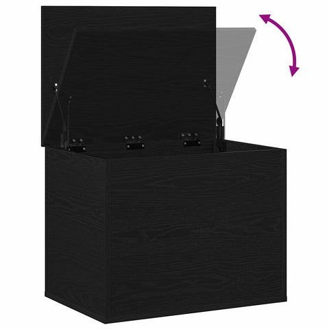 vidaXL Storage Box Black oak 60 x 42 x 46 cm Engineered Wood