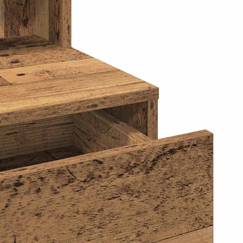 vidaXL Dressing Table Old Wood 80 x 41 x 144.5 cm Engineered wood