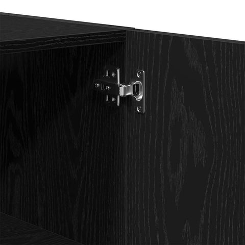 vidaXL Wall Cabinet Black oak 60 x 31 x 60 cm Engineered Wood