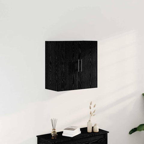 vidaXL Wall Cabinet Black oak 60 x 31 x 60 cm Engineered Wood