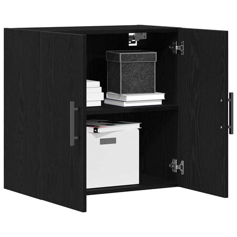 vidaXL Wall Cabinet Black oak 60 x 31 x 60 cm Engineered Wood