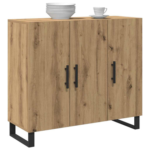 vidaXL Sideboard Artisan oak 90 x 34 x 80 cm Engineered wood