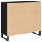 vidaXL Sideboard Black oak 90 x 34 x 80 cm Engineered wood