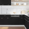 vidaXL Dishwasher Panel Lyon Black Oak 60x1.5x67 cm Engineered Wood