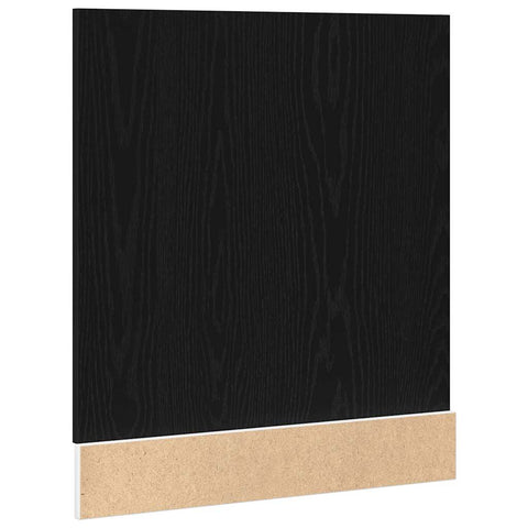 vidaXL Dishwasher Panel Lyon Black Oak 60x1.5x67 cm Engineered Wood