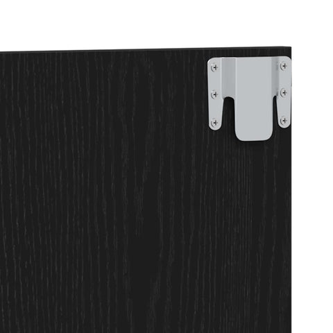vidaXL Headboard Black oak 120 x 1,5 x 80 cm Engineered Wood