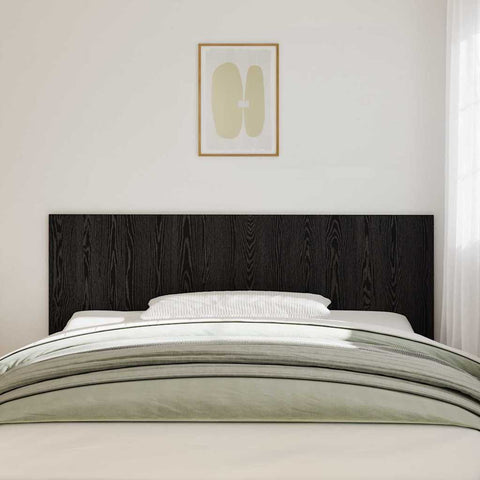 vidaXL Headboard Black oak 200 x 1,5 x 80 cm Engineered wood