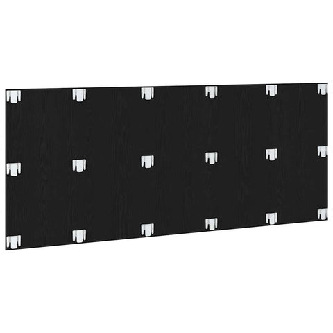 vidaXL Headboard Black oak 200 x 1,5 x 80 cm Engineered wood