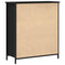 vidaXL Sideboard with Drawer Black oak 70 x 30 x 80 cm Engineered wood