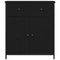 vidaXL Sideboard with Drawer Black oak 70 x 30 x 80 cm Engineered wood