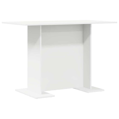 vidaXL Dining Table White 110 x 60 x 75 cm Engineered wood