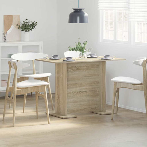 vidaXL Dining Table Sonoma oak 110 x 60 x 75 cm Engineered wood