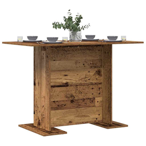 vidaXL Dining Table Old wood 110 x 60 x 75 cm Engineered wood