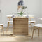 vidaXL Dining Table Artisan oak 110 x 60 x 75 cm Engineered wood