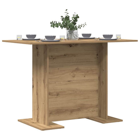 vidaXL Dining Table Artisan oak 110 x 60 x 75 cm Engineered wood