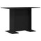 vidaXL Dining Table Black oak 110 x 60 x 75 cm Engineered wood