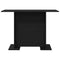 vidaXL Dining Table Black oak 110 x 60 x 75 cm Engineered wood