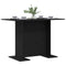 vidaXL Dining Table Black oak 110 x 60 x 75 cm Engineered wood
