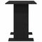 vidaXL Dining Table Black oak 110 x 60 x 75 cm Engineered wood
