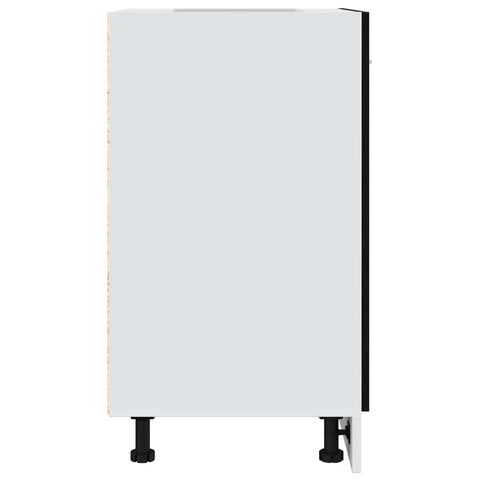 vidaXL Bottom Cabinet Black Oak 60x46x81.5 cm Engineered Wood