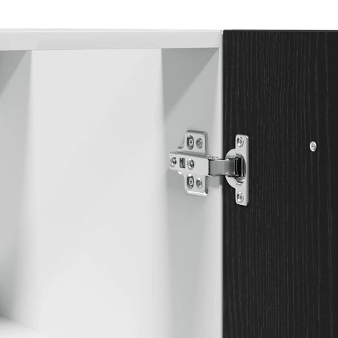 vidaXL Bottom Cabinet Black Oak 60x46x81.5 cm Engineered Wood