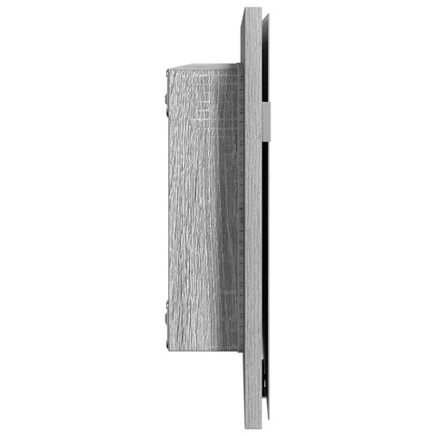 vidaXL Bathroom Mirror Wall-mounted High grey sonoma 80 x 8.5 x 37 cm