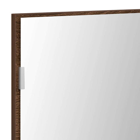 vidaXL Bathroom Mirror Brown oak 80 x 8.5 x 37 cm Engineered Wood