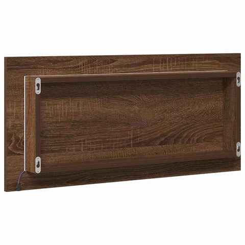 vidaXL Bathroom Mirror Brown oak 80 x 8.5 x 37 cm Engineered Wood
