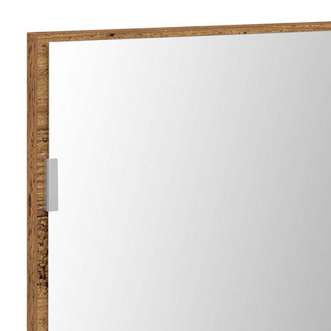 vidaXL Bathroom Mirror Old wood 80 x 8.5 x 37 cm Engineered Wood