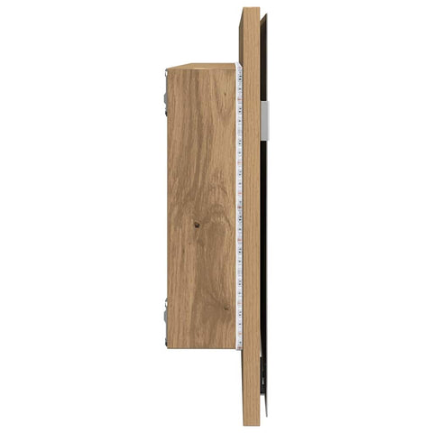 vidaXL Bathroom Mirror Artisan oak 80 x 8.5 x 37 cm Engineered Wood