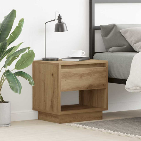 vidaXL Nightstand Artisan oak 45 x 34 x 44 cm Engineered wood