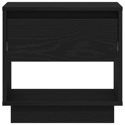 vidaXL Nightstand Black oak 45 x 34 x 44 cm Engineered wood
