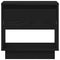 vidaXL Nightstand Black oak 45 x 34 x 44 cm Engineered wood