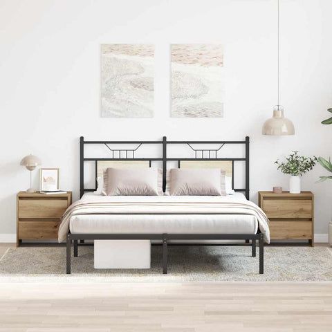 vidaXL Bedside Cabinet with Drawer 2 pcs Artisan oak 45 x 34 x 44.5 cm