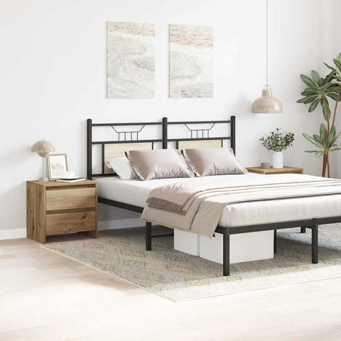 vidaXL Bedside Cabinet with Drawer 2 pcs Artisan oak 45 x 34 x 44.5 cm