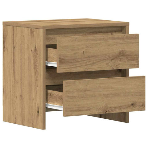 vidaXL Bedside Cabinet with Drawer 2 pcs Artisan oak 45 x 34 x 44.5 cm