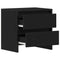 vidaXL Bedside Cabinet Black oak 45 x 34 x 44.5 cm Engineered wood