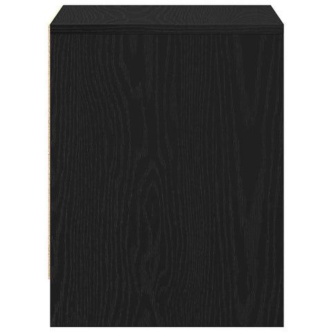 vidaXL Bedside Cabinet with Drawer 2 pcs Black oak 45 x 34 x 44.5 cm