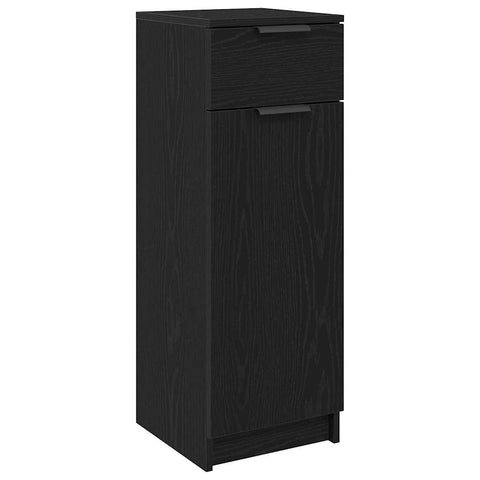 vidaXL Bathroom Cabinet Black oak 32 x 34 x 90 cm Engineered wood