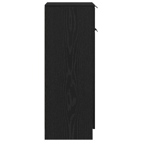 vidaXL Bathroom Cabinet Black oak 32 x 34 x 90 cm Engineered wood