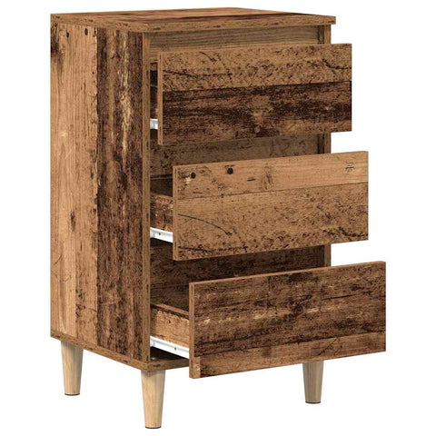 vidaXL Bedside Cabinet Old wood 40 x 35 x 70 cm Engineered wood