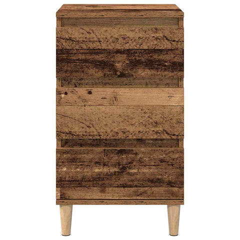 vidaXL Bedside Cabinet Old wood 40 x 35 x 70 cm Engineered wood