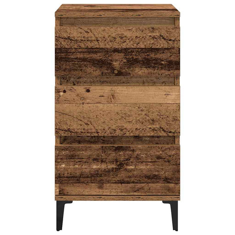 vidaXL Bedside Cabinet Old Wood 40 x 35 x 70 cm Engineered wood