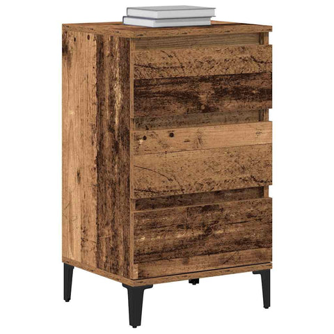 vidaXL Bedside Cabinet Old Wood 40 x 35 x 70 cm Engineered wood