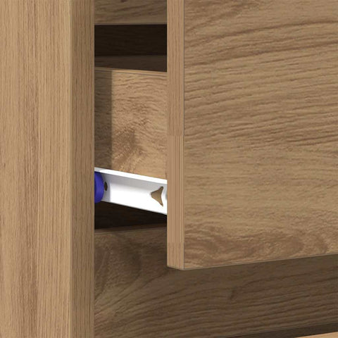 vidaXL Bedside Cabinet Artisan oak 40 x 35 x 70 cm Engineered wood
